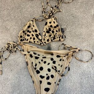 Cheetah triangl bikini
